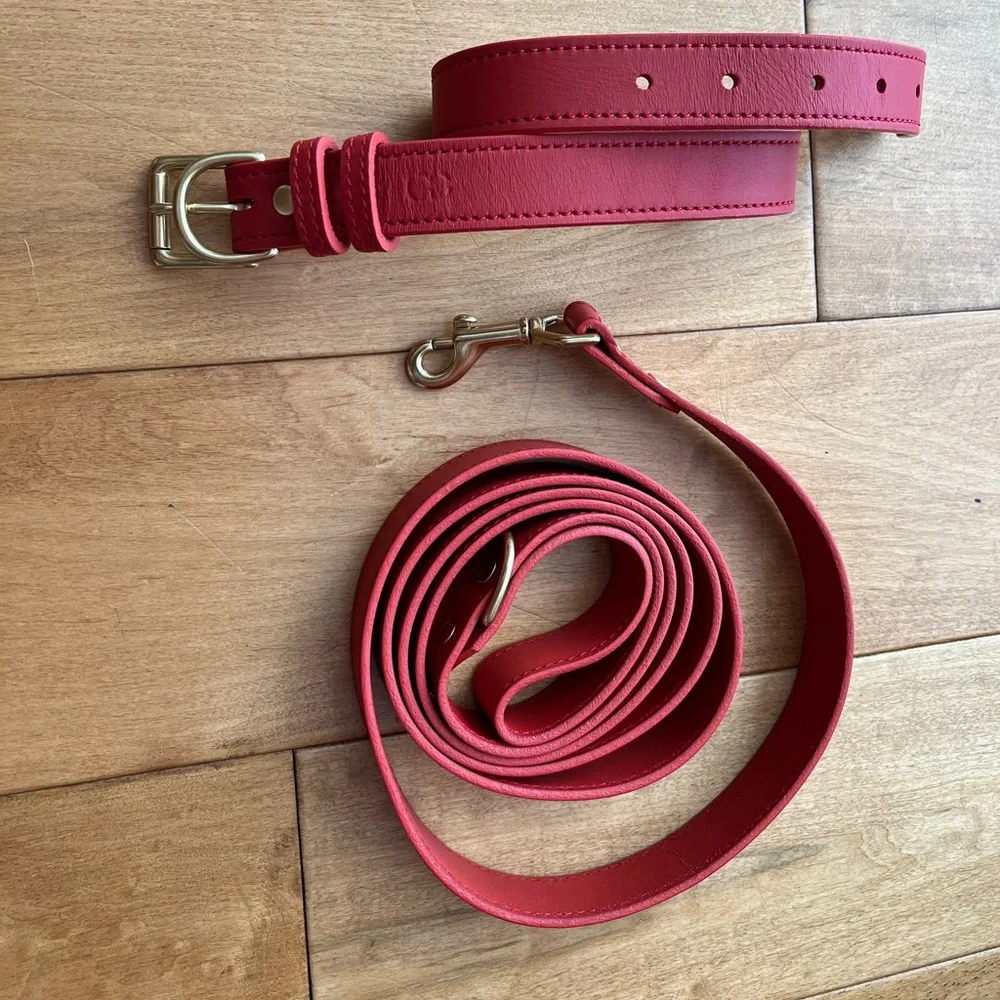 Genuine Canine leather dog leash 6ft
